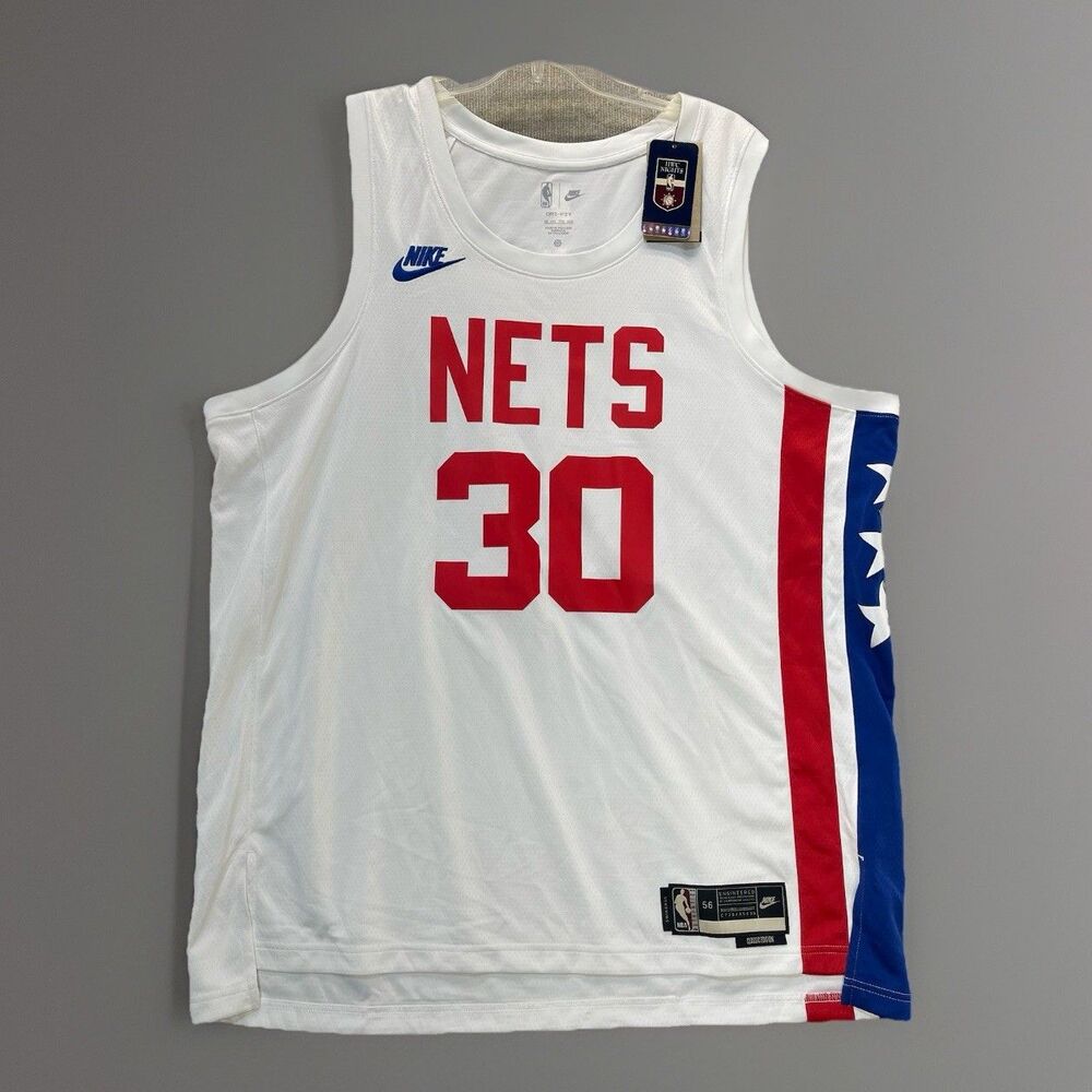 Nike Brooklyn Nets Seth Curry #30 NBA Jersey Men's XXL 56 Classic Swingman HWC